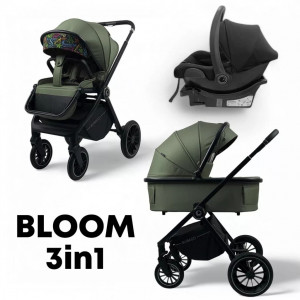 Коляска 3 в 1 Bubago Bloom BG зеленый
