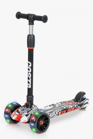 Самокат 3-х колесный Farfello FG-11 Граффити белый