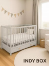 Кроватка Rant Indy Box с маятником 120*60 Crystal Beige