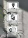 Колыбель-кроватка BubaGo Somela BG 180-1 Серый