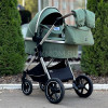 Коляска-трансформер Luxmom A6 2 в 1 зеленый