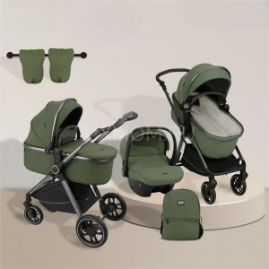 Коляска-трансформер Luxmom 560 3 в 1 зеленый
