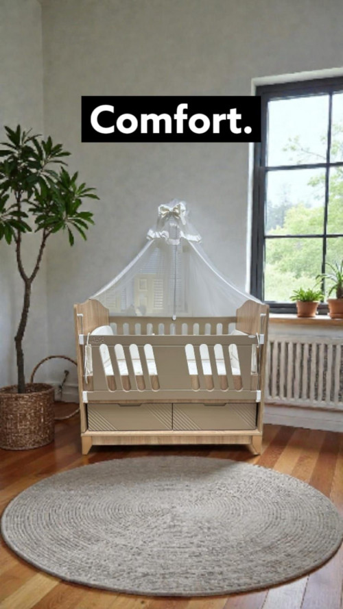 Кроватка Lovely Baby Loreto 120*60 капучино-сономо