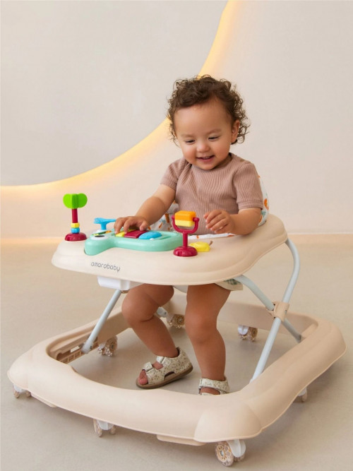Ходунки Amarobaby First Steps бежевый